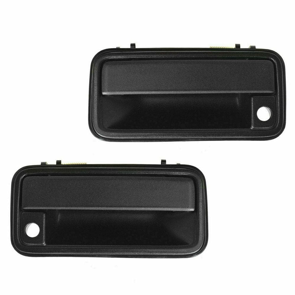 Pair GM Black Front Exterior Outside Door Handle for GMC Chevrolet C2500 C3500