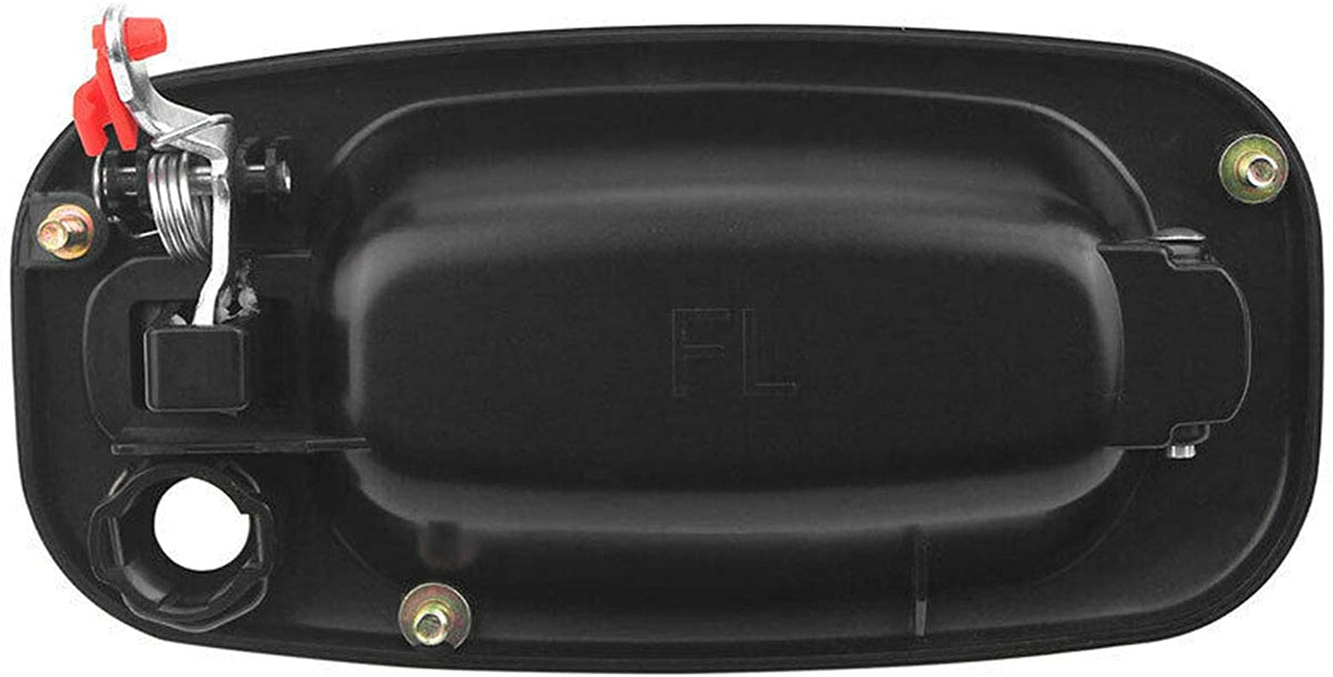 Pair Outside Door Handle Front Black For 1999-2007 Chevrolet Silverado 1500 3500