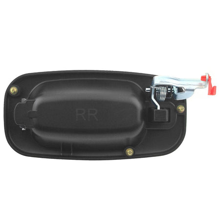 Rear Left Door Handle Fits for Chevy Avalanche (Silverado/Suburban) 1500 2500,GMC Sierra 1500 2500/Yukon/ Yukon XL-Outer Outside(Black)-Driver Side