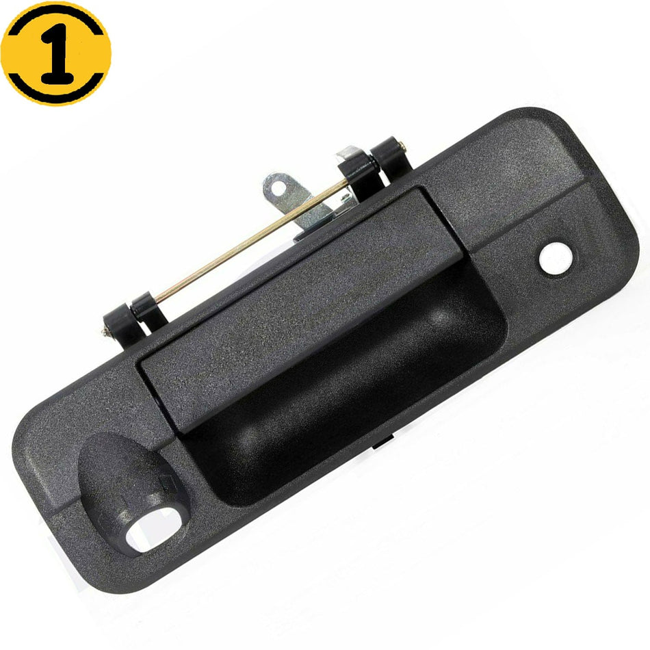 Textured Black Tailgate Handle With Rear Camera Hole Fit 2007-2013 Toyota Tundra Liftgate Hatch Rear Back Latch Handle