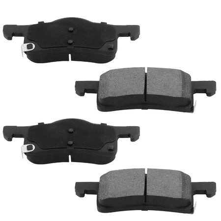 Rear Rotors & Brake Pad For Chevy Traverse Buick Enclave GMC Acadia Outlook