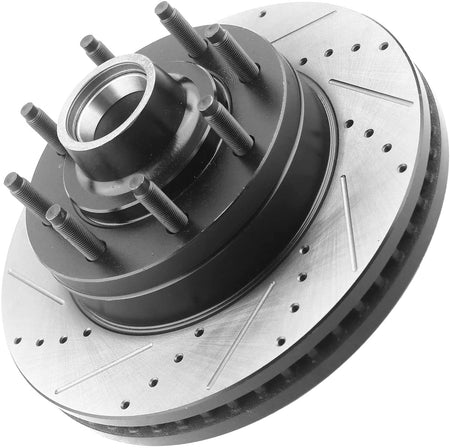 345mm Front E-Coating Brake Rotors + Pads For 2008-2014 Ford E150 E250 E350 SD