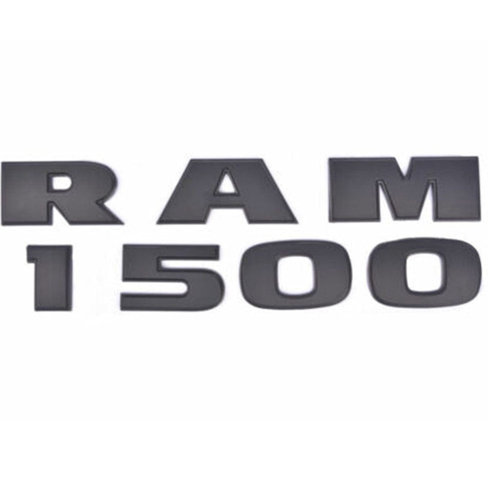 6pcs NEW Black Dodge RAM 1500 Grill Tailgate Side HEMI 3D Emblem Badge