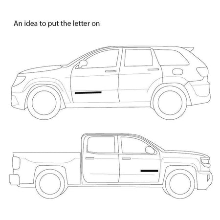 Chevrolet Colorado Emblem Kit Letter Badge Black