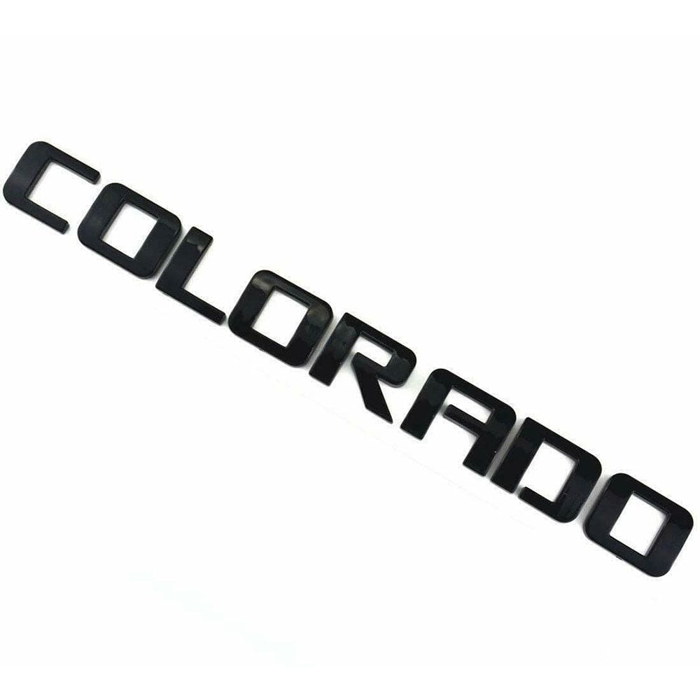 Chevrolet Colorado Emblem Kit Letter Badge Black
