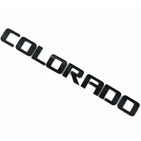 Chevrolet Colorado Emblem Kit Letter Badge Black