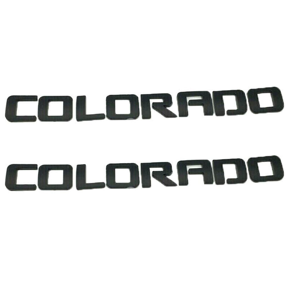 Chevrolet Colorado Emblem Kit Letter Badge Black