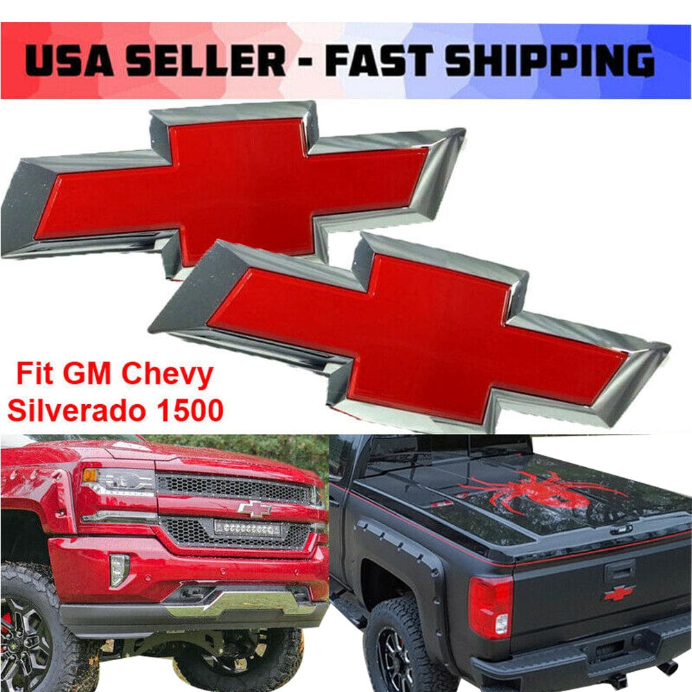 Chevy Emblem Mod Chevrolet Silverado 1500 Bowtie Emblem Kit Red – AFA-Motors
