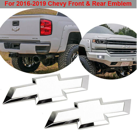 Chevrolet Silverado 1500 Bowtie Emblem Kit White