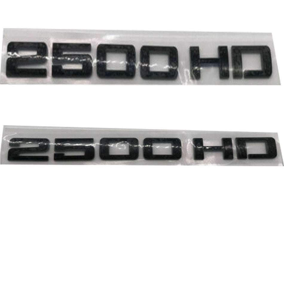 Chevrolet Silverado 2500HD Emblem- 2500HD Matte Black 2pcs