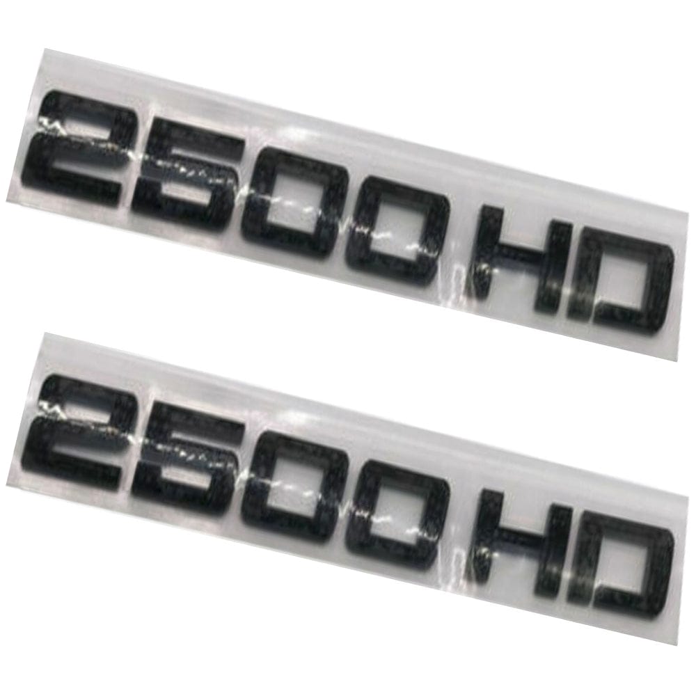 Chevrolet Silverado 2500HD Emblem- 2500HD Matte Black 2pcs