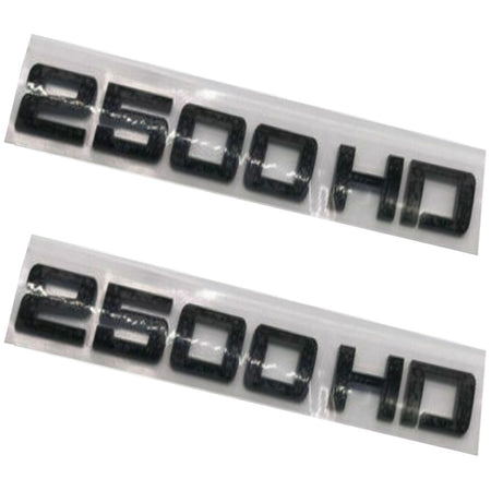 Chevrolet Silverado 2500HD Emblem- 2500HD Matte Black 2pcs