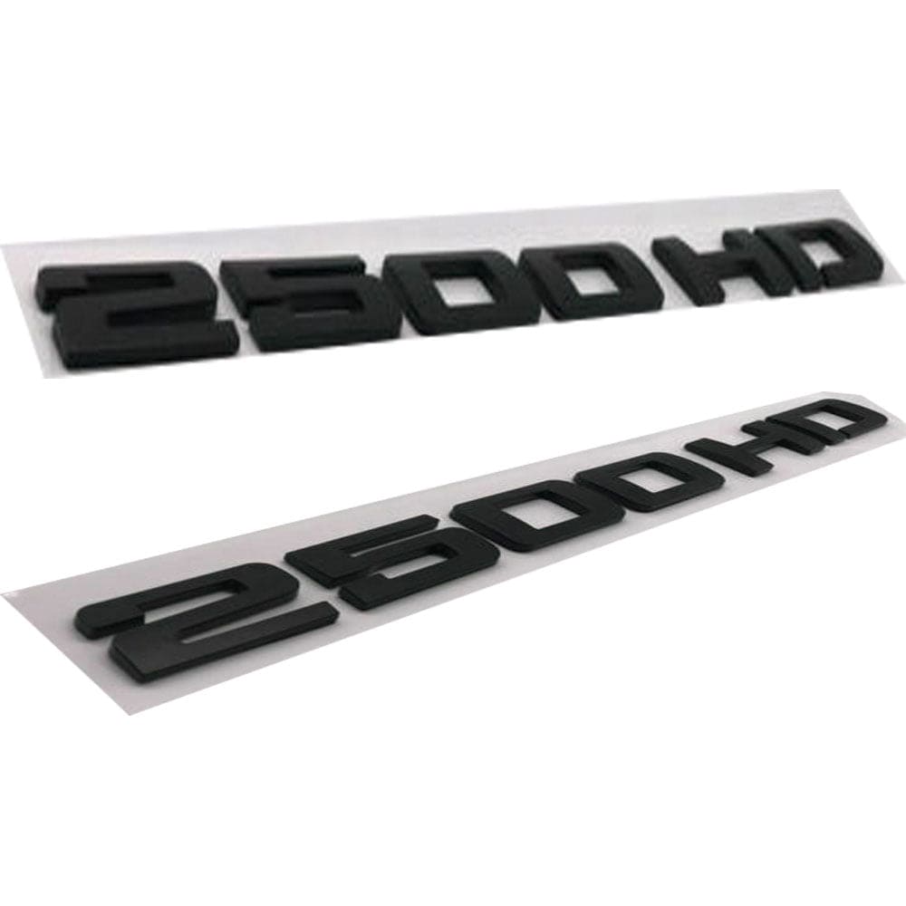 Chevrolet Silverado 2500HD Emblem- 2500HD Matte Black 2pcs