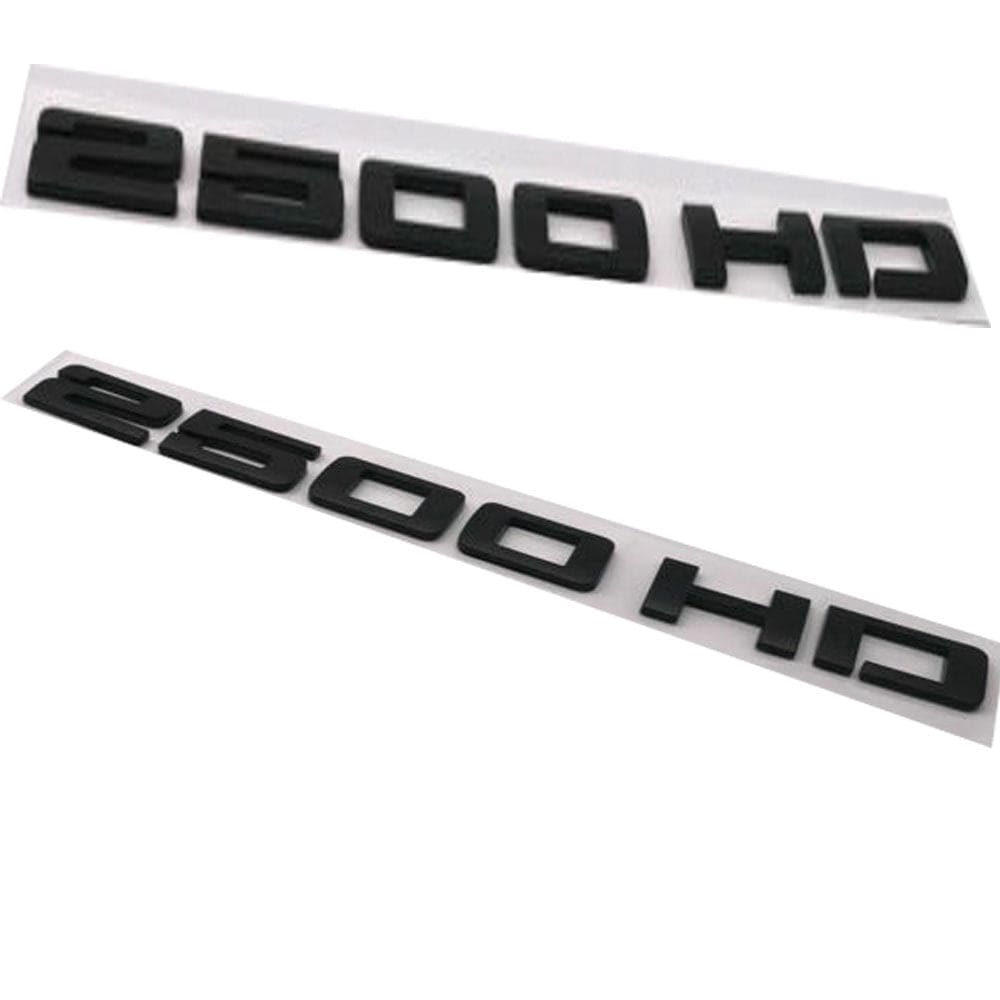 Chevrolet Silverado 2500HD Emblem- 2500HD Matte Black 2pcs