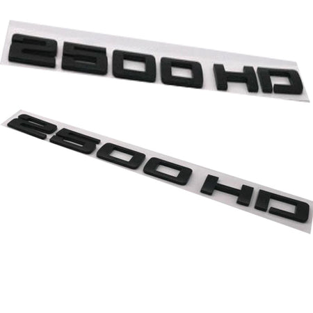 Chevrolet Silverado 2500HD Emblem- 2500HD Matte Black 2pcs