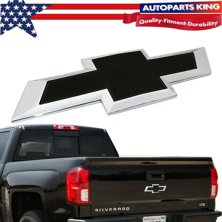 Chevrolet Silverado Black Bowtie Tailgate Emblem 22786435