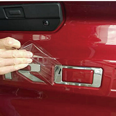 Chevrolet Silverado Emblem Rear tailgate Letters Insert Silver