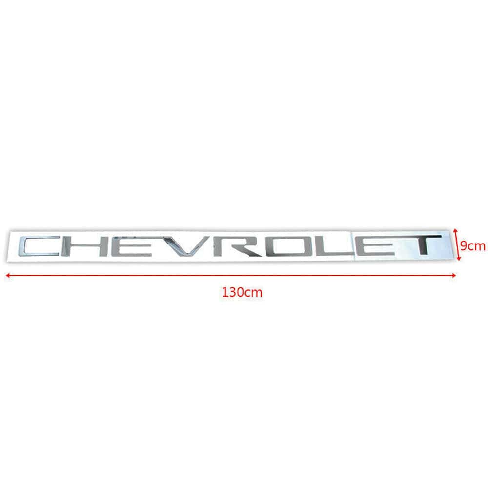Chevrolet Silverado Emblem Rear tailgate Letters Insert Silver