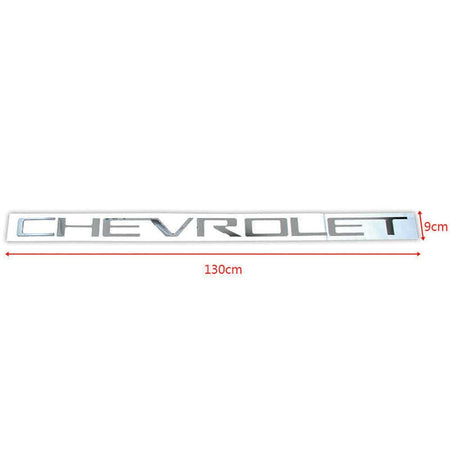 Chevrolet Silverado Emblem Rear tailgate Letters Insert Silver
