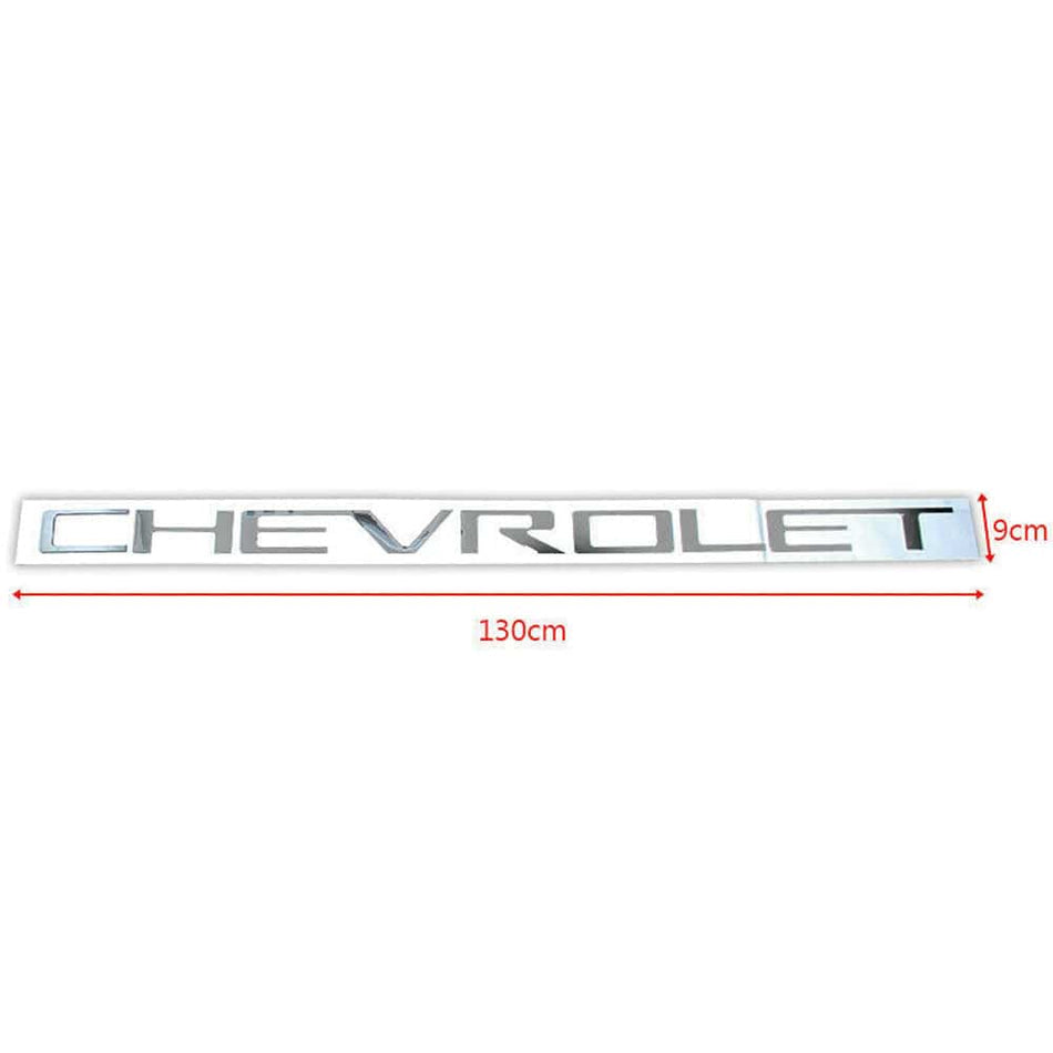 Chevrolet Silverado Emblem Rear tailgate Letters Insert Silver