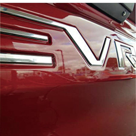 Chevrolet Silverado Emblem Rear tailgate Letters Insert Silver