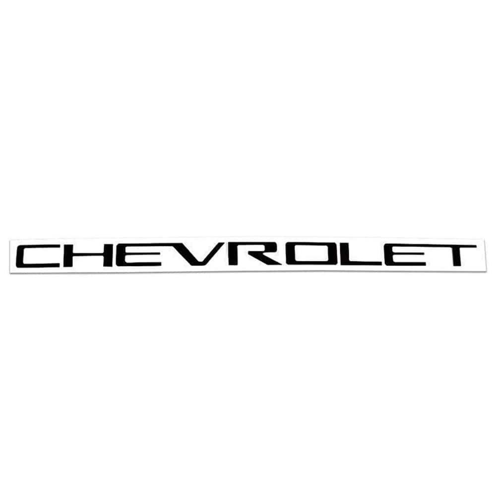 Chevrolet Silverado Emblems Rear tailgate Letters Insert Nameplate Bla ...