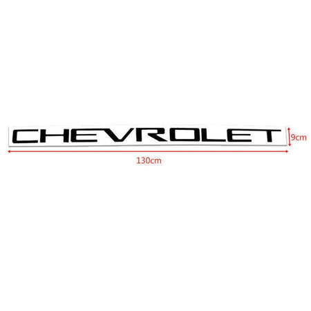 Chevrolet Silverado Emblems Rear tailgate Letters Insert Nameplate Black
