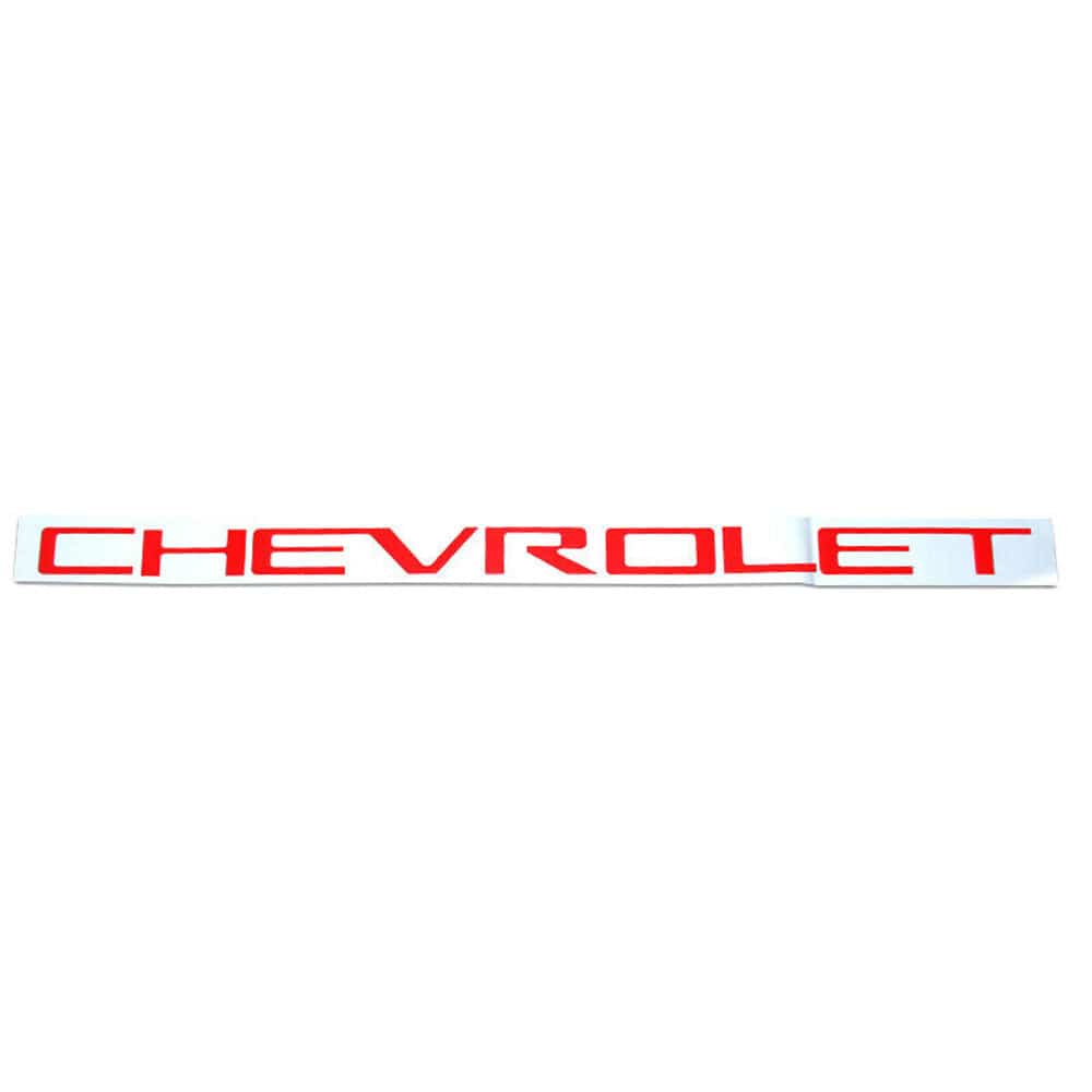 Chevrolet Silverado Emblems Rear tailgate Letters Insert Nameplate Red