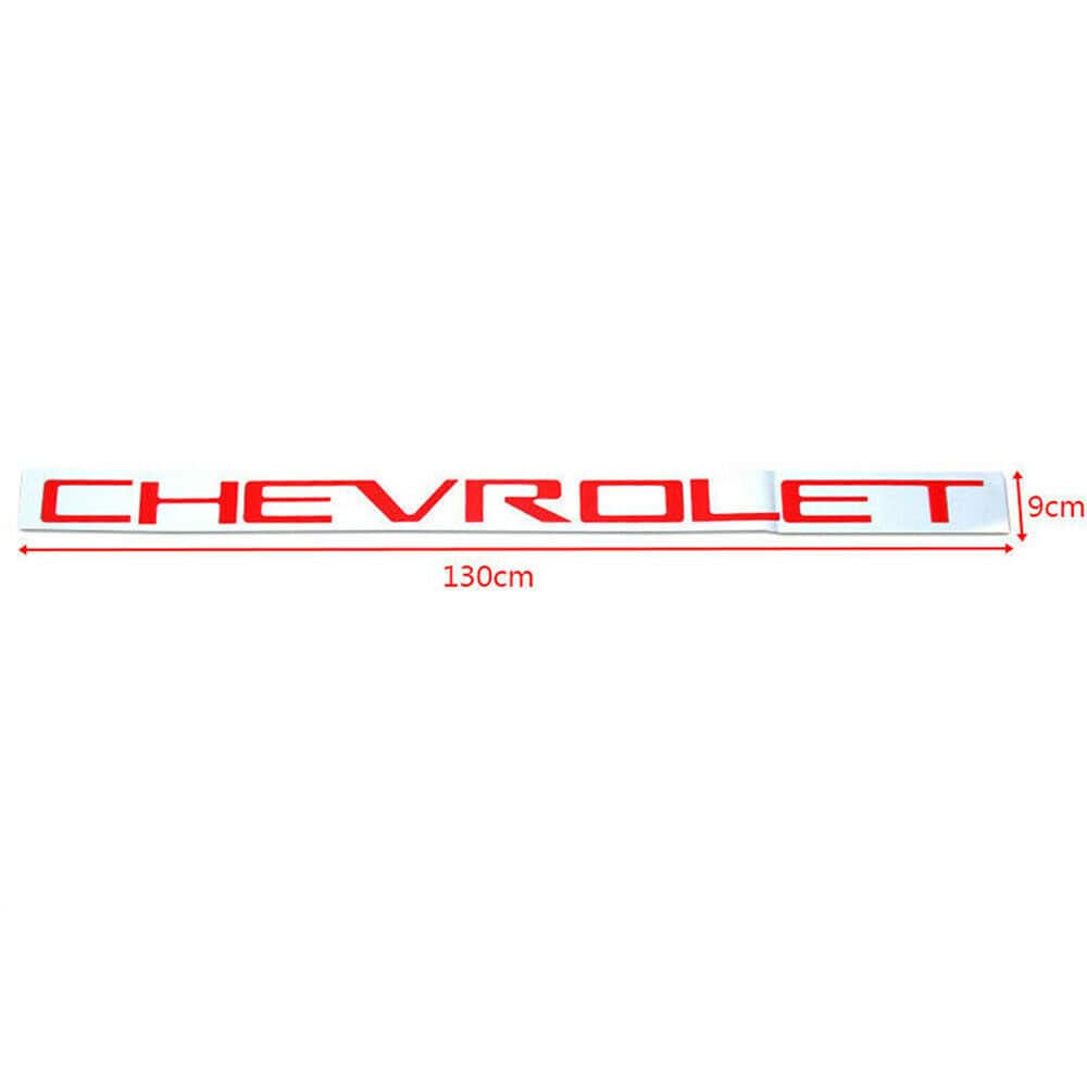Chevrolet Silverado Emblems Rear tailgate Letters Insert Nameplate Red