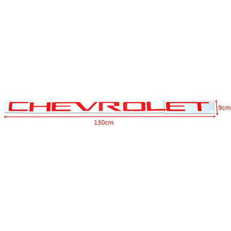 Chevrolet Silverado Emblems Rear tailgate Letters Insert Nameplate Red