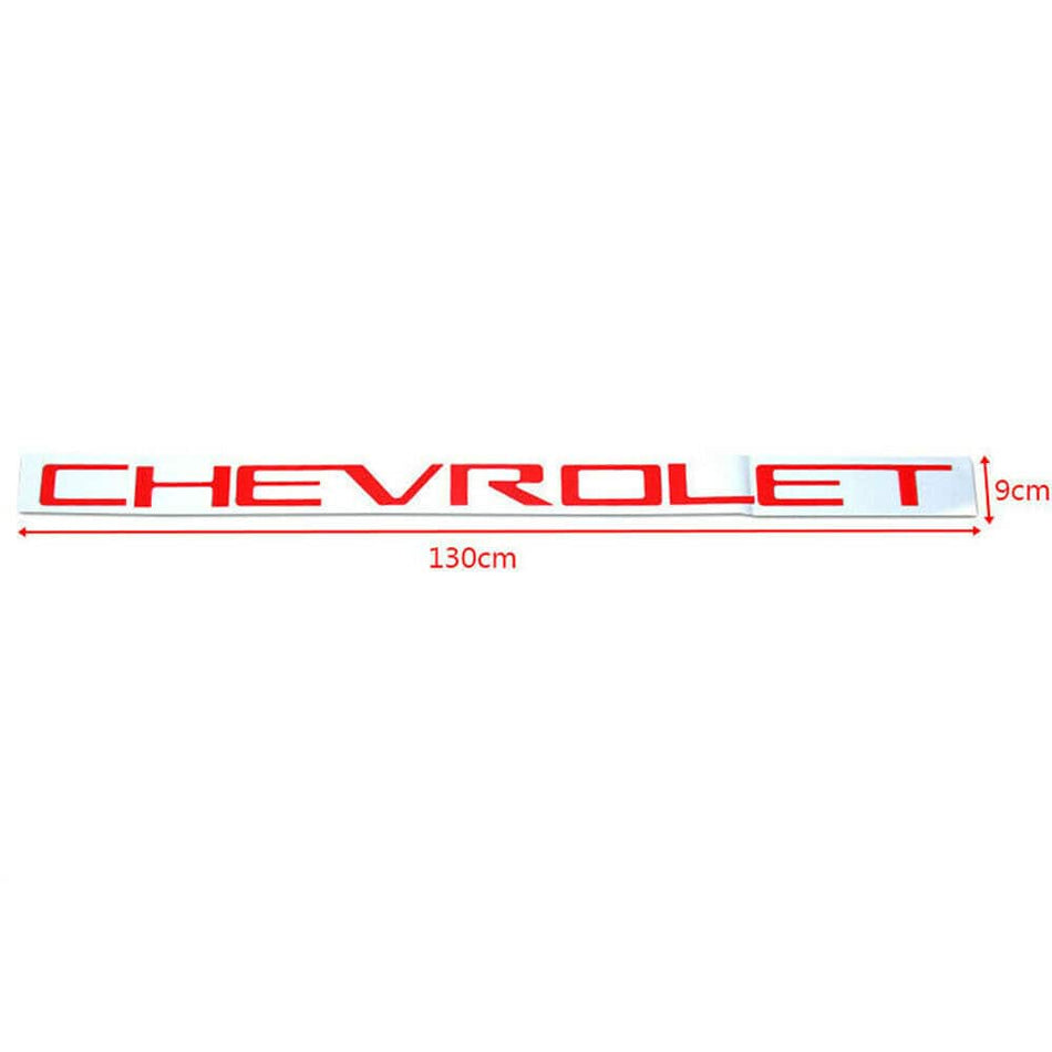 Chevrolet Silverado Emblems Rear tailgate Letters Insert Nameplate Red