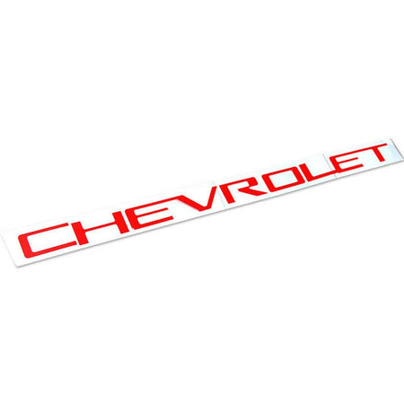 Chevrolet Silverado Emblems Rear tailgate Letters Insert Nameplate Red