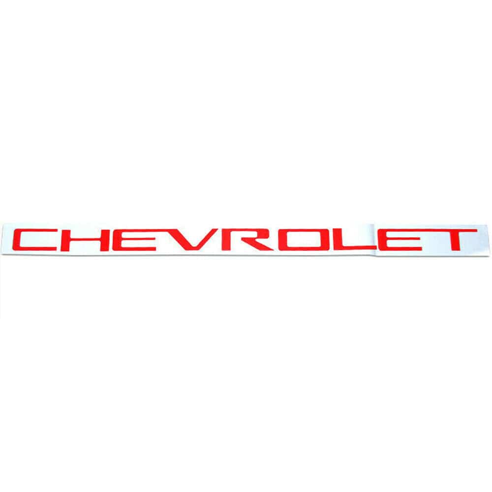 Chevrolet Silverado Emblems Rear tailgate Letters Insert Nameplate Red