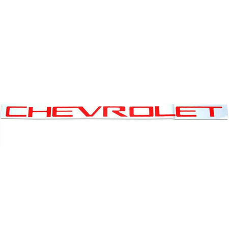 Chevrolet Silverado Emblems Rear tailgate Letters Insert Nameplate Red