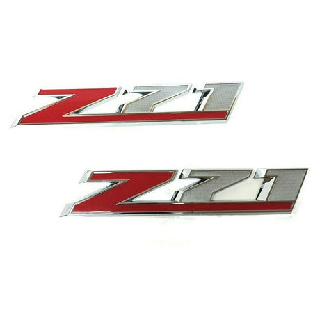 Chevrolet Silverado - Z71 Emblem Chrome Red