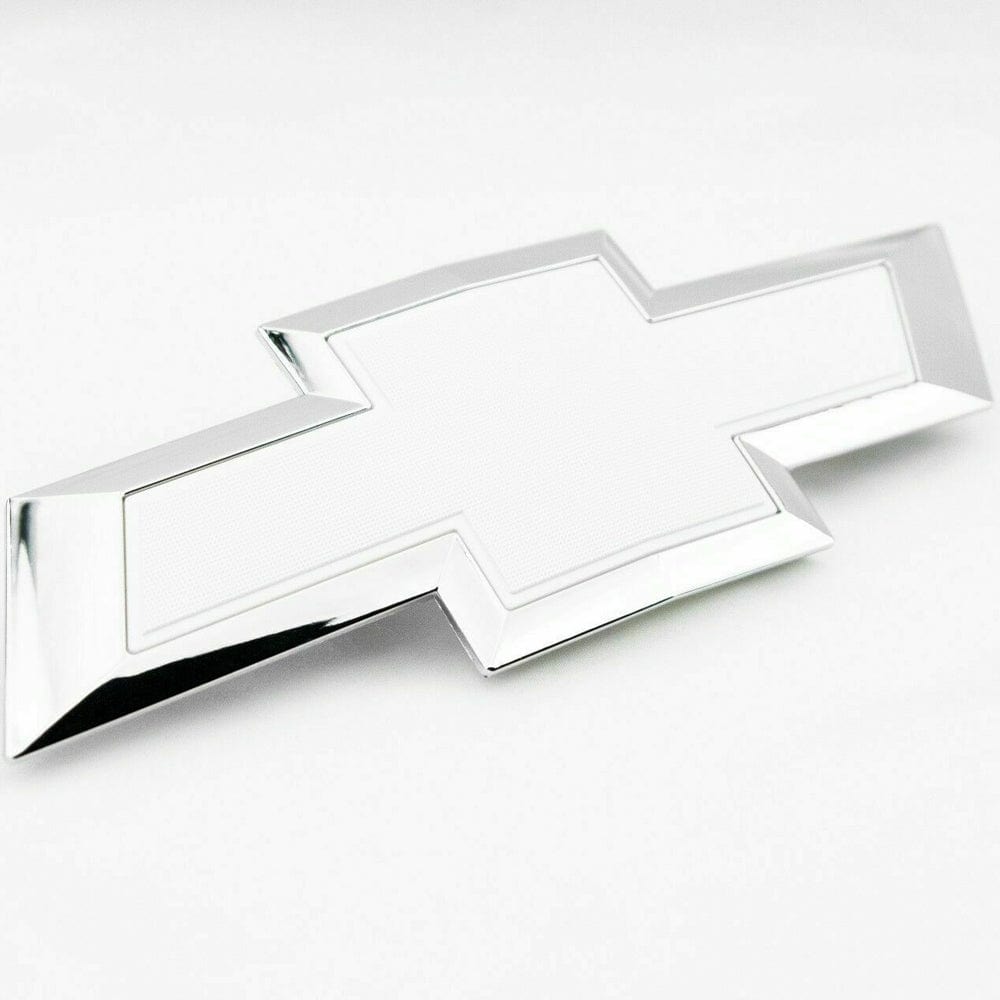 Chevrolet Silverado1500 Embelm Front Grill Bowtie Badge 23236301 - White