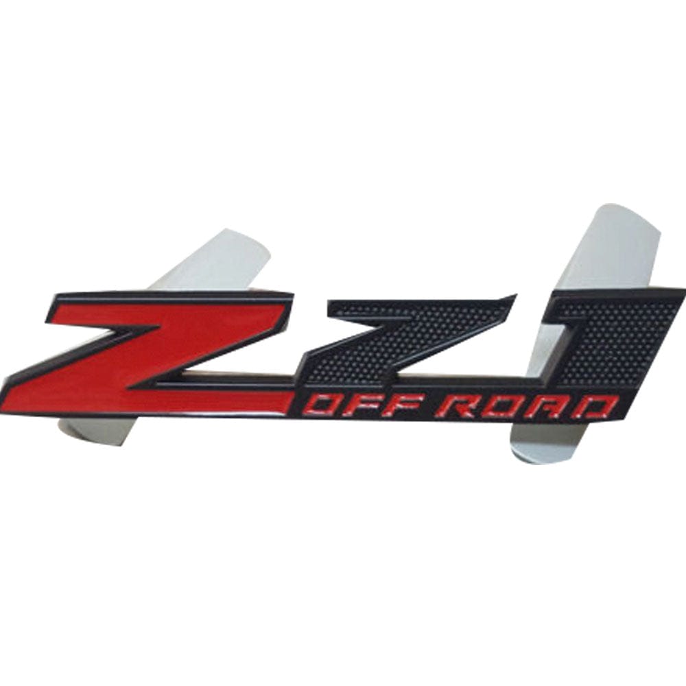 Chevy GMC Z71 OFF ROAD Emblem - 10" Black & Red Badge for Sierra Silverado