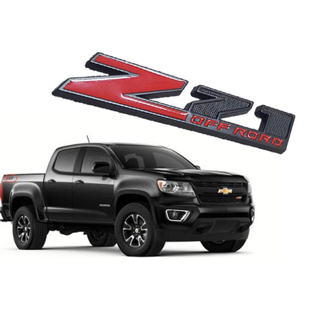 Chevy GMC Z71 OFF ROAD Emblem - 10" Black & Red Badge for Sierra Silverado