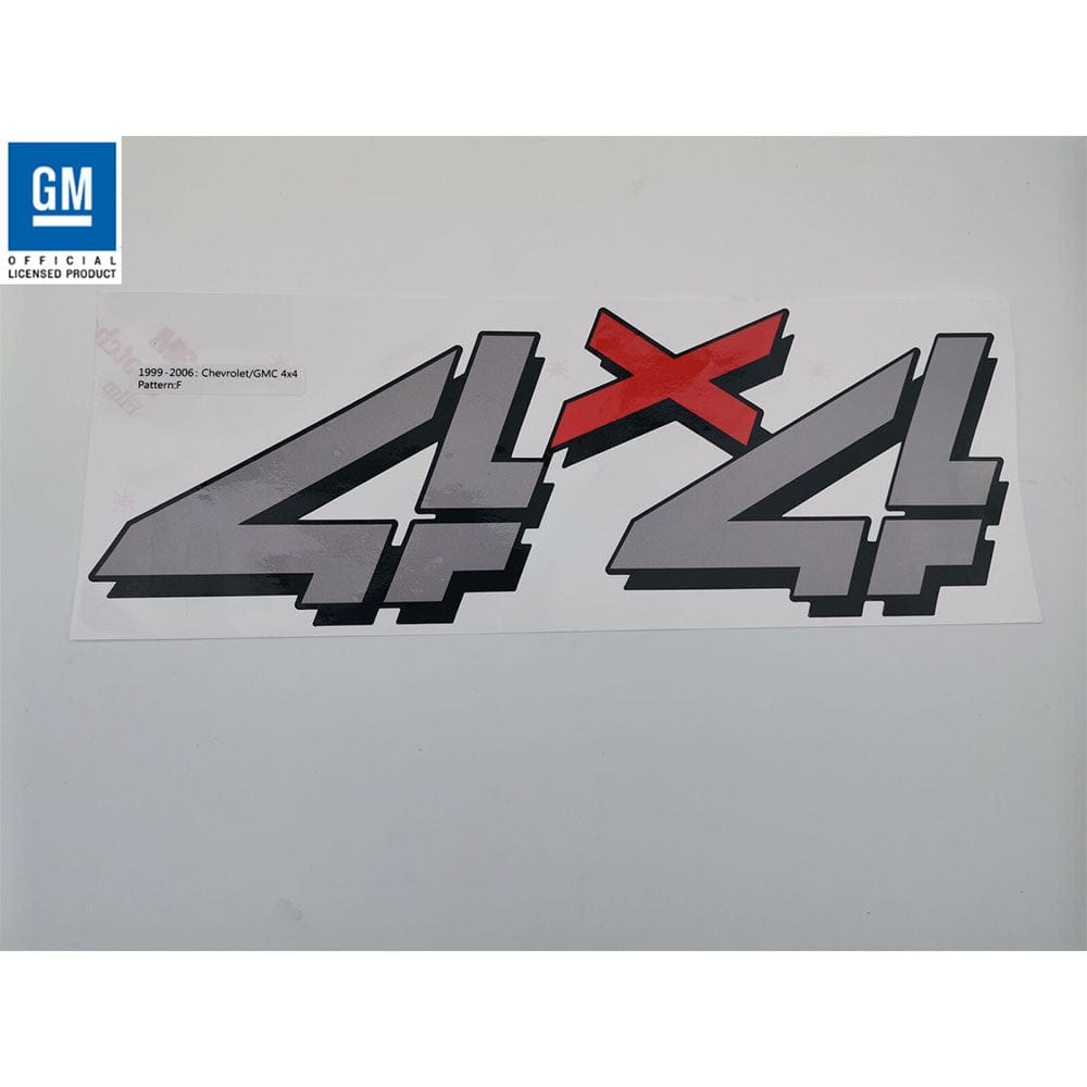 Chevy Silverado 4x4 Emblem decals stickers GM4X4-99BGR