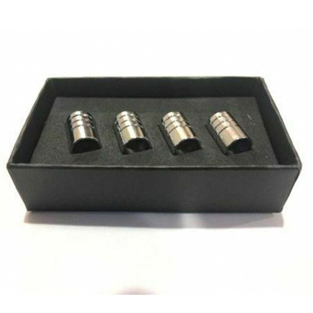 Chrome Car Wheel Tire Air Dust Valve Caps Stem Cover with Ford Emblem