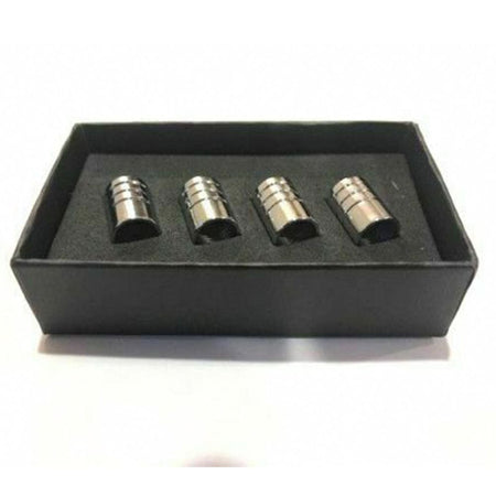 Chrome Car Wheel Tire Air Dust Valve Caps Stem Cover with Ford Emblem