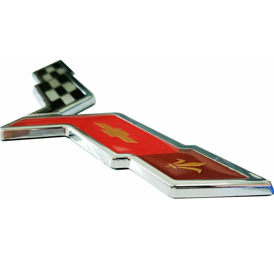 Corvette C6 Emblem Crossed Flags 22901568 22901567