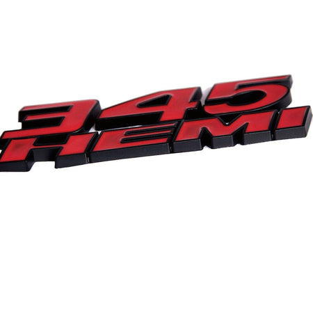 Dodge Challenger Emblem 345 HEMI Letter Badge Red
