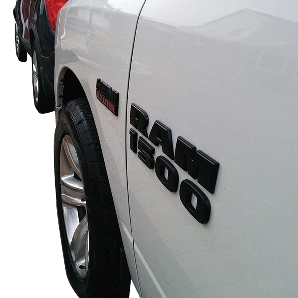Dodge RAM 1500 Emblem kit - RAM 1500, Hemi 5.7 Liter, 4X4 letter Badge