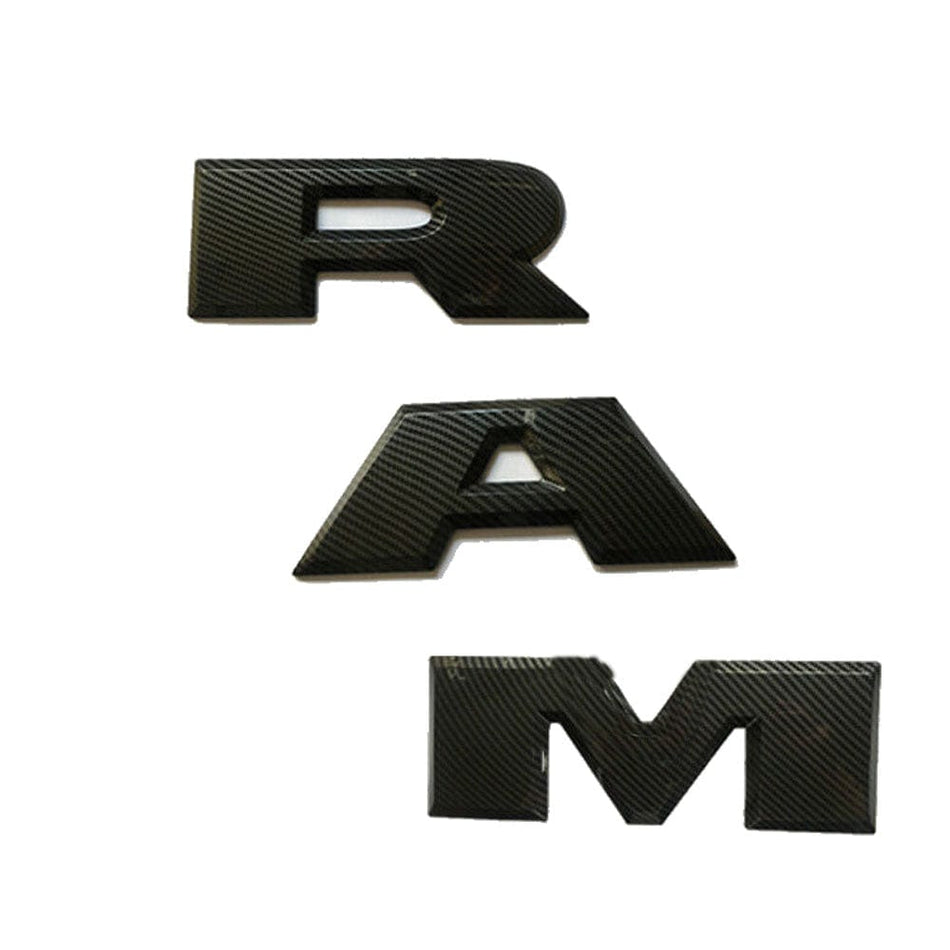 Dodge Ram 1500 Emblem Tailgate Letters Black 68245564AD, 68245565AD, 68245566AD