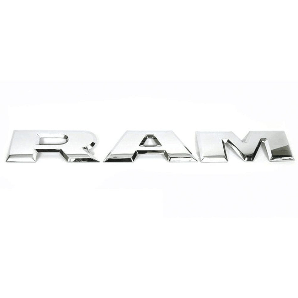 Dodge RAM 1500 Emblem Tailgate Letters Chrome 68245542AD, 68245543AD, 68245544AD