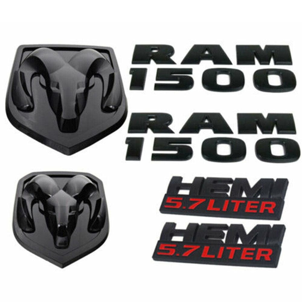 Dodge RAM 1500 HEMI 5.7L Emblem Grill Tailgate Badge