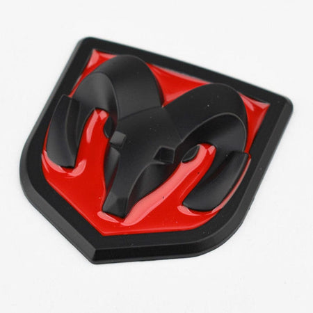 Dodge Ram Emblem Rear Tailgate Black Red