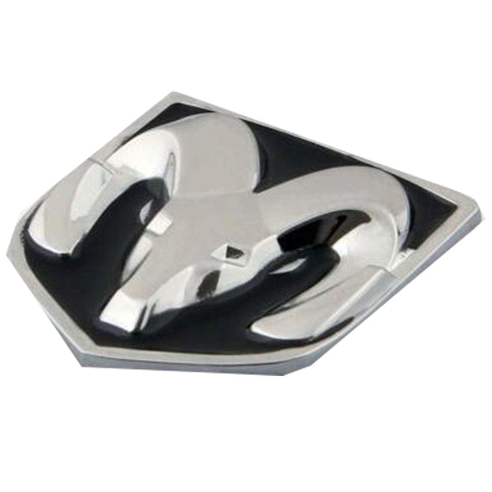 Dodge Ram Emblem Rear Tailgate Silver Black