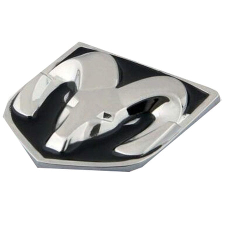 Dodge Ram Emblem Rear Tailgate Silver Black